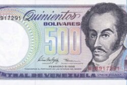 C 3840 VENEZUELA 500 BOLÍVARES FE