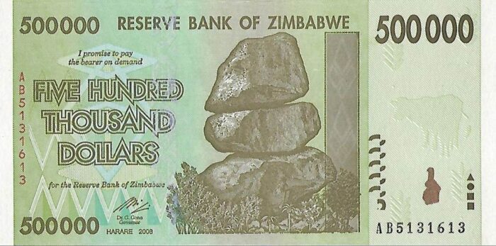 ZIMBABWE 500.000 1