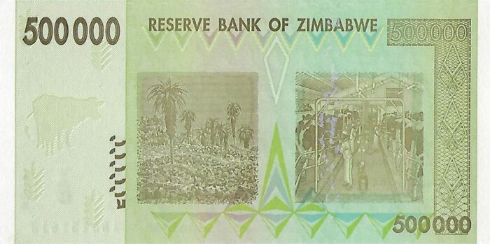 ZIMBABWE 500.000V 1