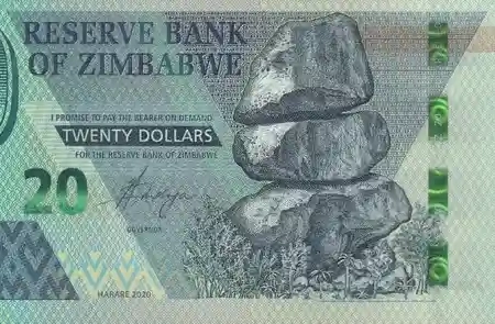 Zimbabwe 20 Dólares