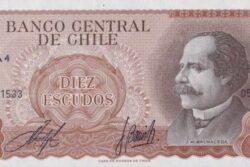 C 2562 CHILE 10 ESCUDOS FE