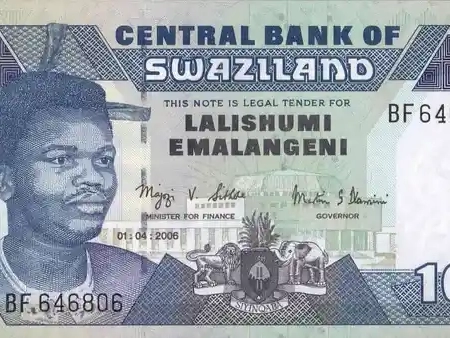 Suazilândia 10 Emalangeni