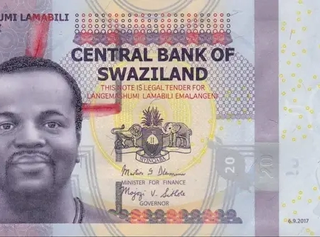 Suazilândia 20 Emalangeni