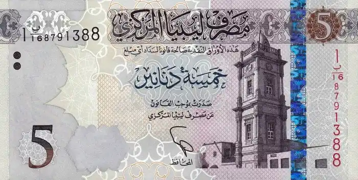 Líbia 5 Dinar