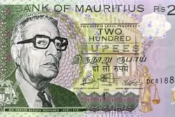Mauricio 200 rúpias