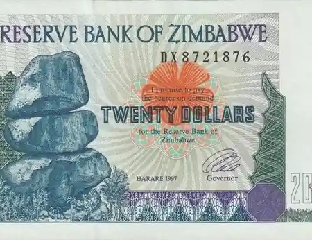 Zimbabwe 20 Dólares
