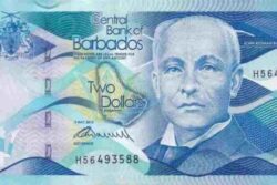 C 2260 BARBADOS 2 DOLLARS FE