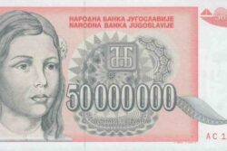 C 8519 IUGOSLÁVIA 50.000.000 DINARA FE