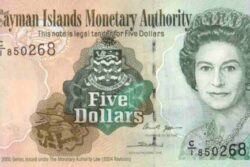 C 3065 ILHAS CAYMAN 5 DOLLARS FE