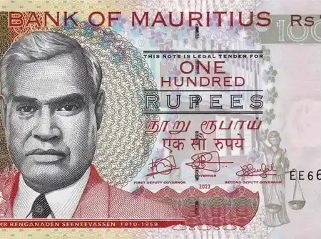 Mauritius 100 Rúpias