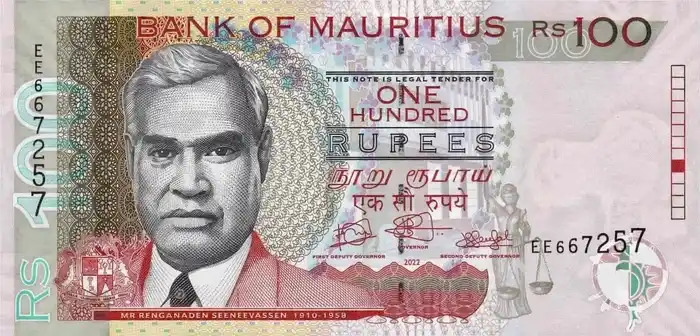 Mauritius 100 Rúpias