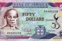 C 3165 JAMAICA 50 DOLLARS FE