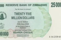 Zimbabwe 25.000.000 de Dólares