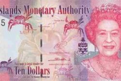 C 3057 ILHAS CAYMAN 10 DOLLARS FE
