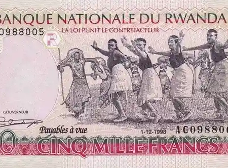 Ruanda 5.000 Francos