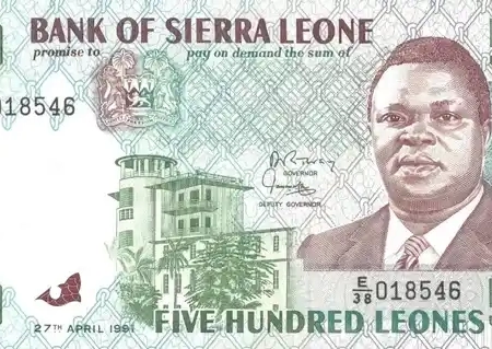 Serra Leoa 500 Leones