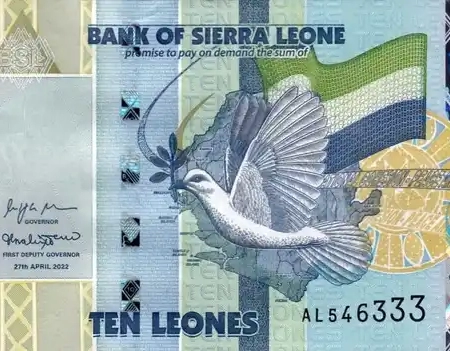 Serra Leoa 10 Leones