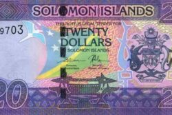 C 9710 ILHAS SALOMÃO 20 DOLLARS FE