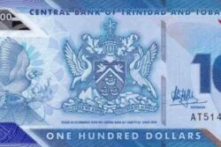 C 3679 TRINIDAD E TOBAGO 100 DOLARS ( POLÍMERO ) FE