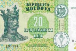 C 8815  MOLDÁVIA 20 LEI FE