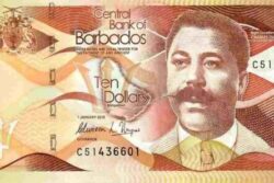 C 2267 BARBADOS 10 DOLLARS FE