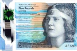 C 7520 Escócia 5 Libras ( Polímero ) Fe