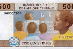 Estados da África Central Congo 500 Francos