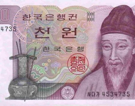 Coreia Do Sul 1000 Won