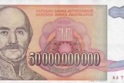 Iugoslávia 50.000.000.000 Dinara