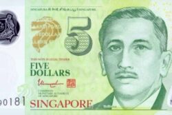 Singapura 5 Dollars ( Polímero )
