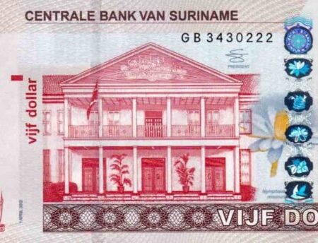 Suriname 5 Dollars