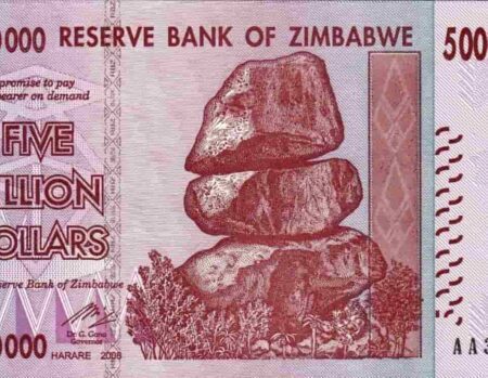 Zimbábue 5.000.000.000 Dollars