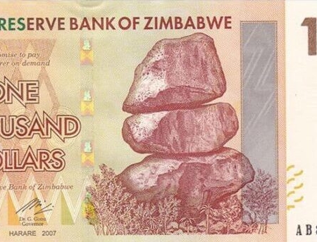 Zimbabwe 1.000 Dollars