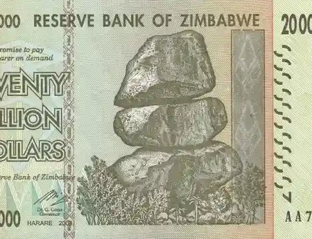 Zimbabwe 20.000.000.000 Dólares