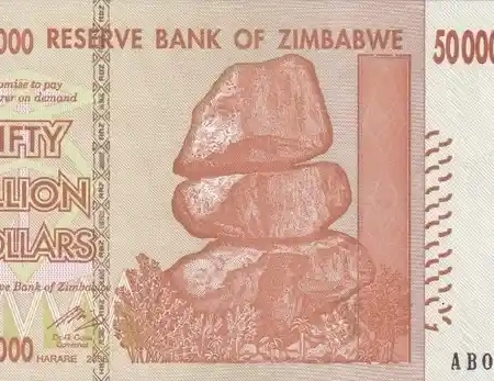 Zimbabwe 50.000.000.000 Dólares