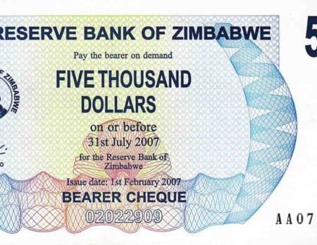 Zimbabwe 5000 Dollars