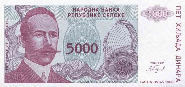 Bósnia Herzegovina 5.000 Dinar