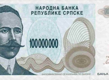 Bósnia Herzegovina 100.000.000 Dinara