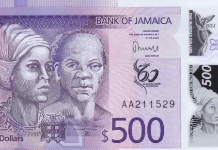 Jamaica 500 dollars