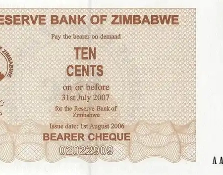 Zimbabwe 10 Centavos