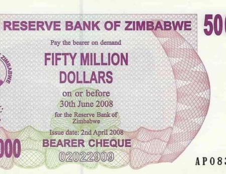 Zimbabwe 50.000.000 Dollars