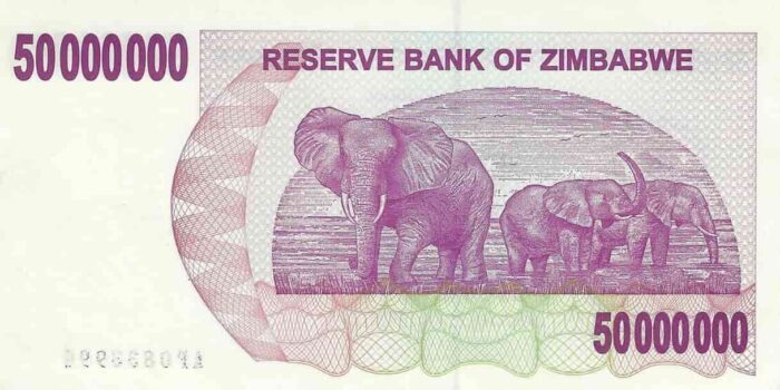 Zimbabwe 50.000.000 Dollars v