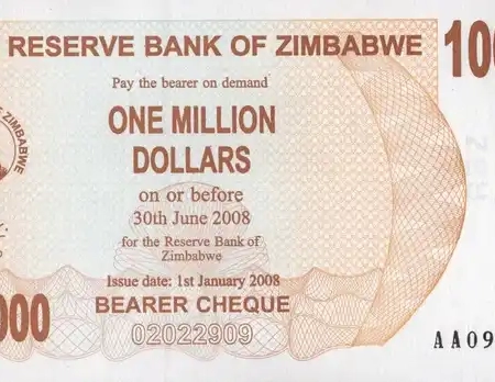 Zimbabwe 1.000.000 de Dólares
