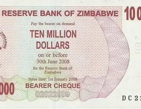 Zimbabwe 10.000.000 de Dólares