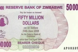 Zimbabwe 50.000.000 de Dólares