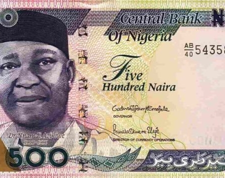 Nigéria 500 Naira