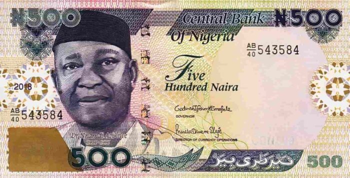 Nigéria 500 Naira