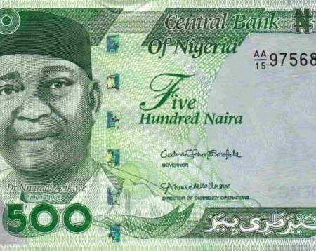 Nigéria 500 Naira