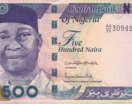 Nigéria 500 Naira