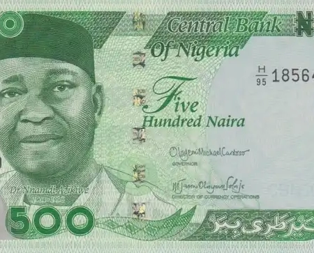 Nigéria 500 Naira